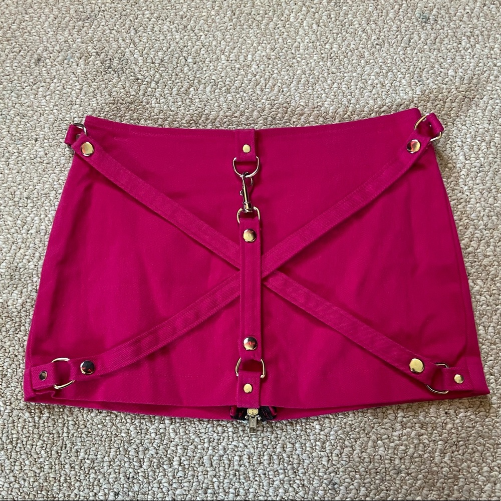 Hot pink lip service skirt💗